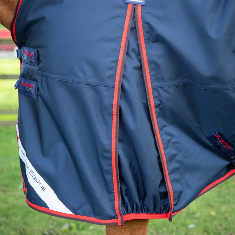 Premier Equine Buster Hardy 200g Half Neck Turnout Rug - Navy-3